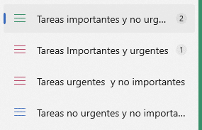 Microsoft To-Do adaptado a la metodología Eisenhower