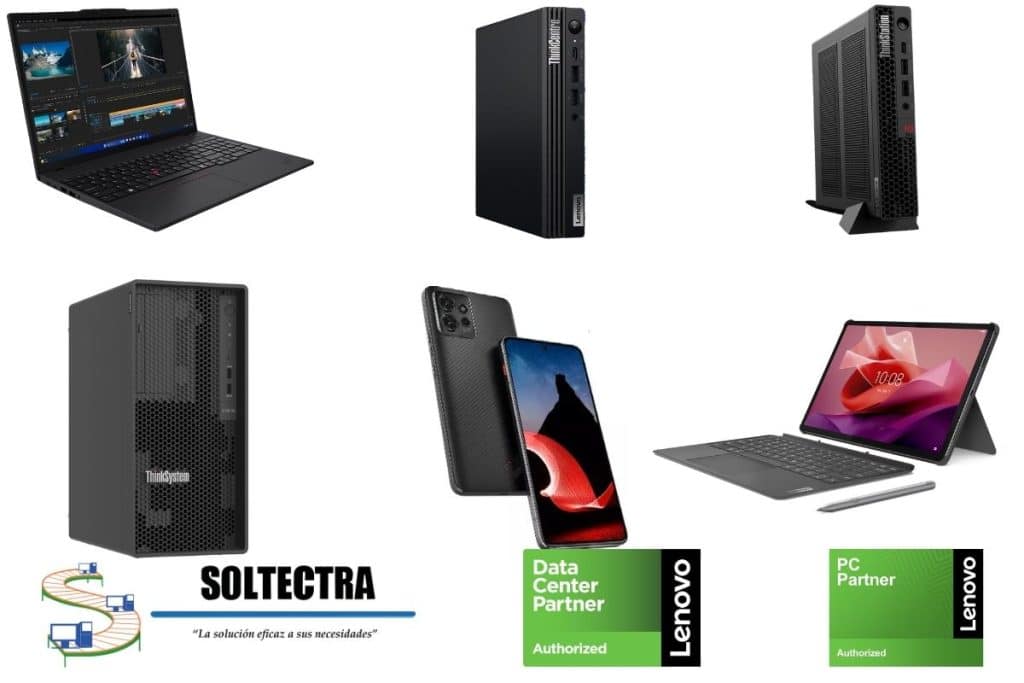 Productos Lenovo que están permitidos en DaaS: Laptops, Desktops, Workstations, Servidores, Smartphone y tablets.